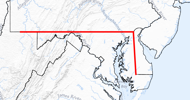 Mason Dixon Colonial Line